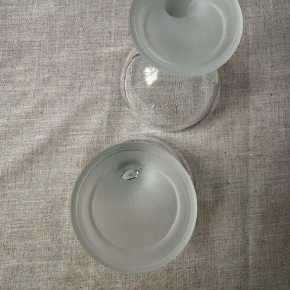 2 Bormioli Rocco Jerba Wing Curved Frosted Stem Glass Dessert Cups Made In Italy - Picture 4 of 6